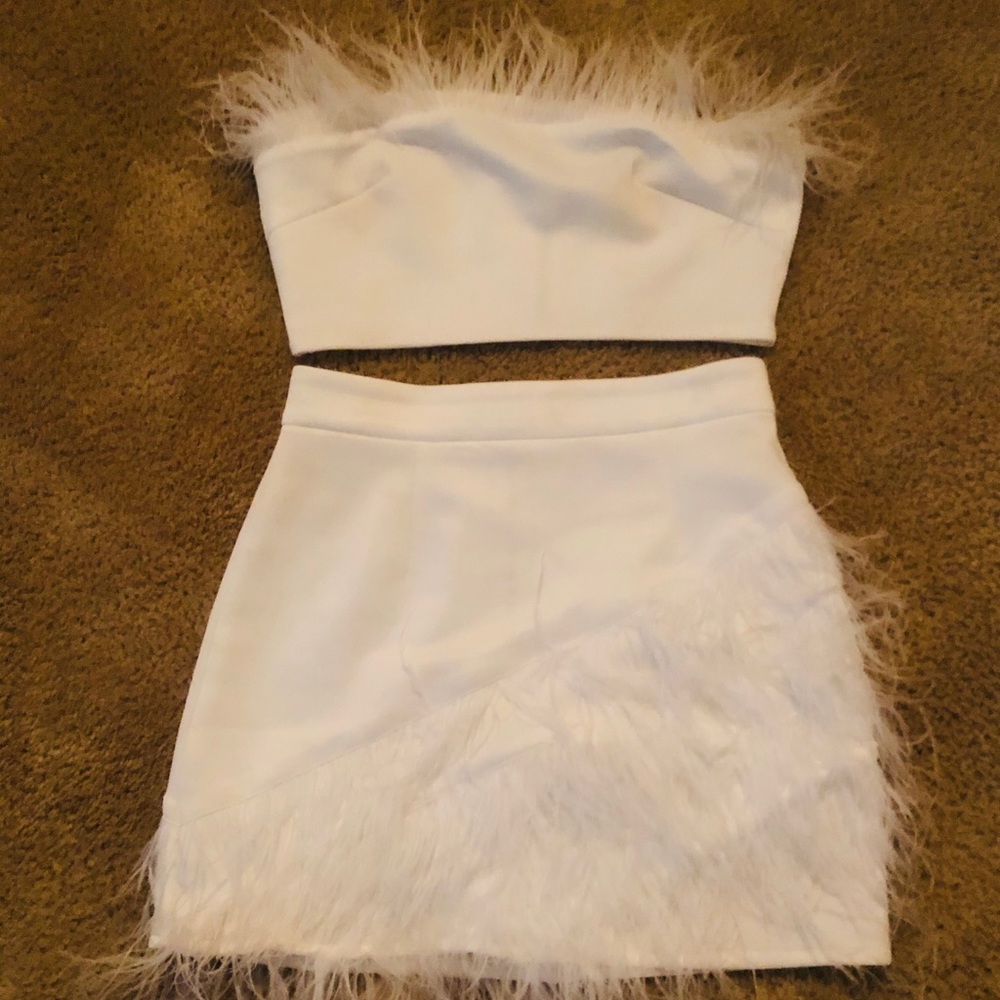 White Two Piece Fashion Nova Set